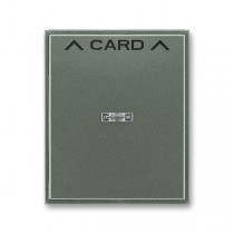 3559E-A00700 34  Kryt spínače kartového, s čirým průzorem, s potiskem, antracitová